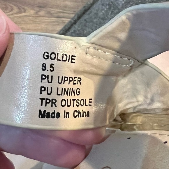 London Rag Wedge Sandals Size 8.5 - Picture 8 of 9